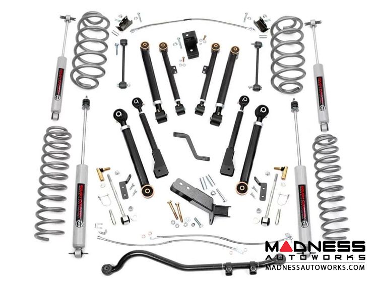 Jeep Wrangler TJ X-Series Suspension Lift Kit w/ Shocks - 4" Lift